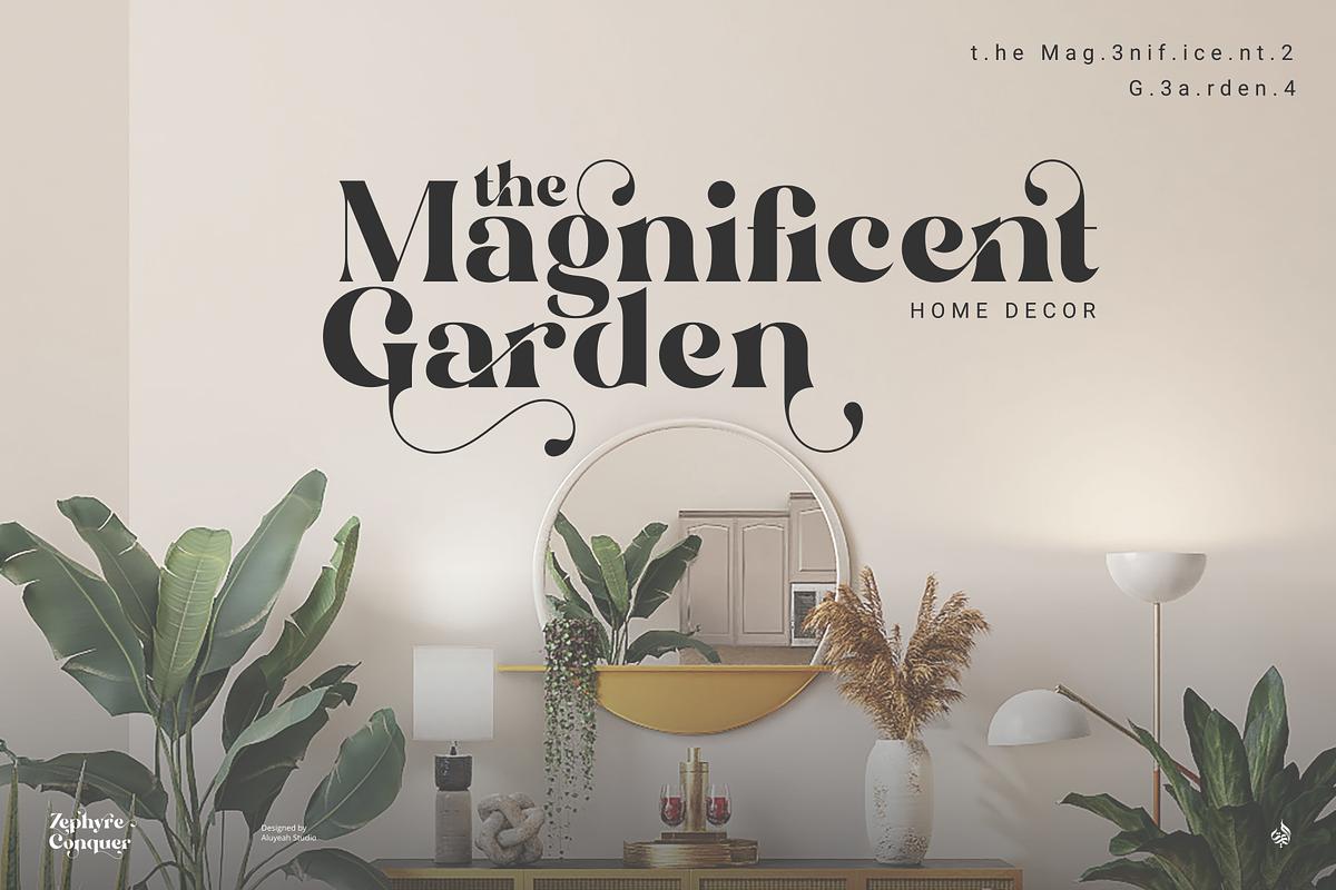 Zephyre Conquer, a Serif Font by Aluyeah Studio (Photo 10 of 15)