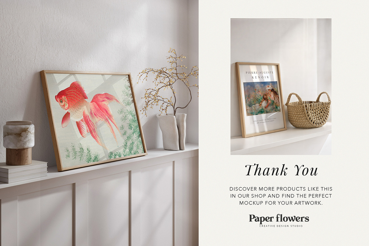 Horizontal Minimalistic Frame Mockup, a Mockup by Paper Flowers Studio (Photo 5 of 5)