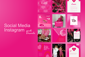 Aesthetic Pink Instagram Template