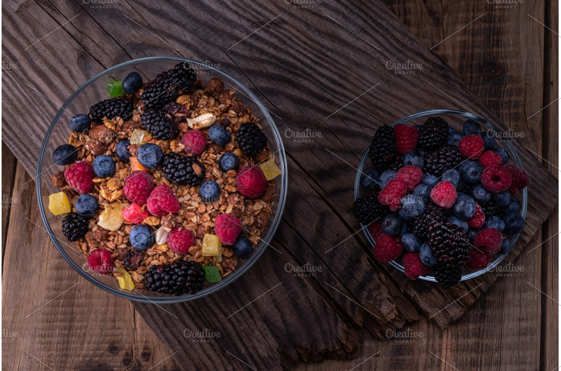 Mix of summer forest berries in a, a Food & Drink Photo by Stockphoto by vzwer