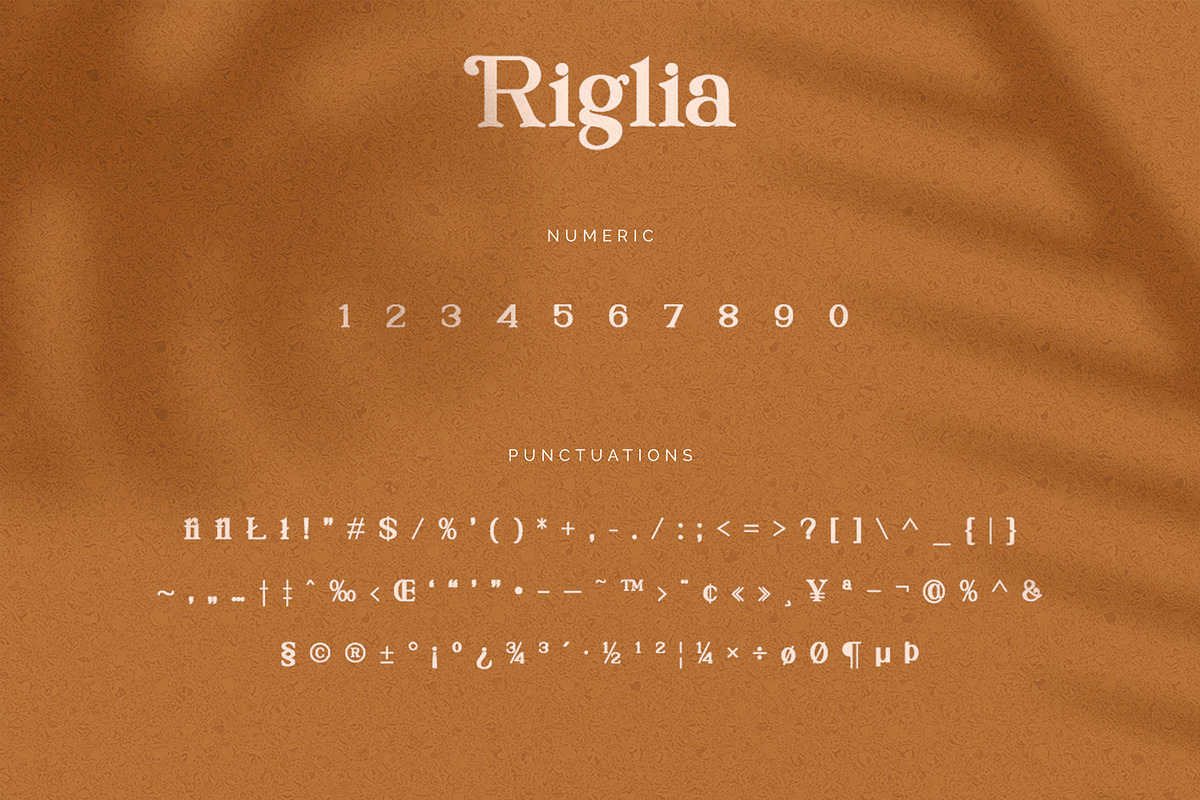 Riglia - Luxury Serif Font, a Serif Font by Creavora (Photo 3 of 9)