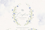 Watercolor Cornflowers, an Illustration by Nastya.Chay (Thumbnail 8 of 10)