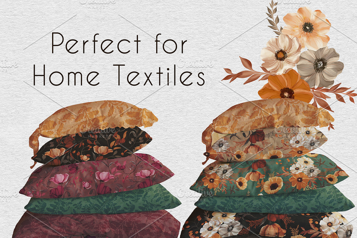 Autumnal Elegance pattern collection, a Pattern Graphic by Nora Gad (Photo 13 of 19)