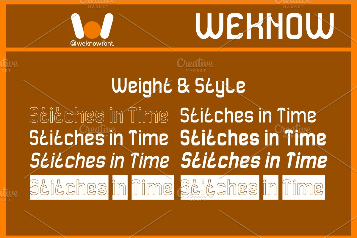 Stitches in time font, a Sans Serif Font by weknow (Photo 8 of 8)