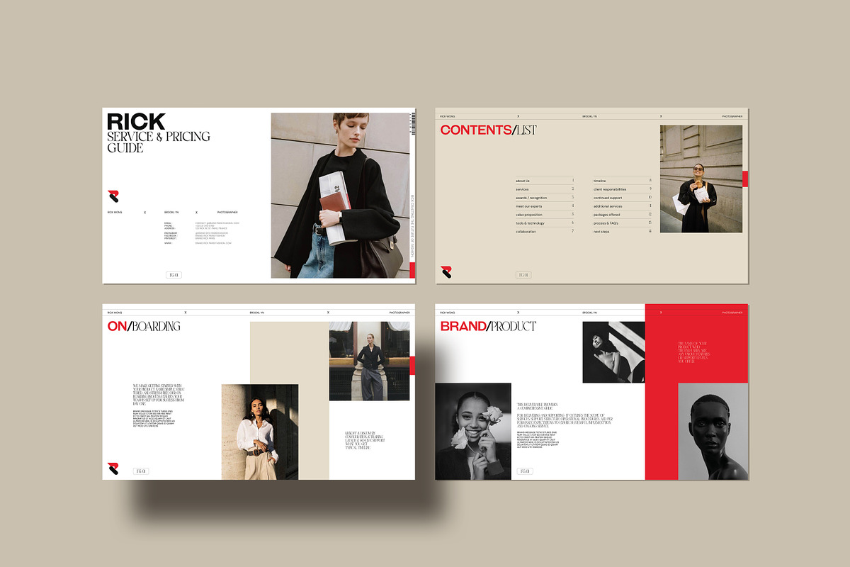 RICK | Service & Pricing Guide, a Presentation Template by Creatiya Type (Photo 3 of 11)