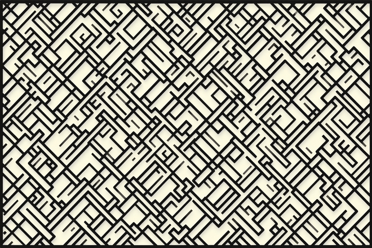 Black Laser Cut Panel Designs, an Illustration by Creativeshirt (Photo 3 of 9)