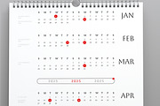 Calendar Layout, a Stationery Template by MightyDesign (Thumbnail 3 of 7)