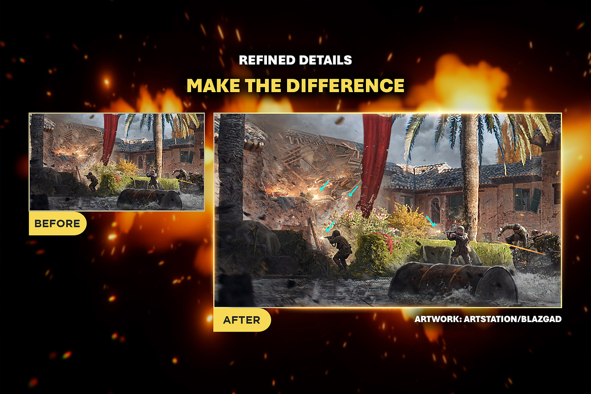 95+ Muzzle Flash Overlay Effects, an Object Graphic by Mikel Blazgad (Photo 5 of 10)