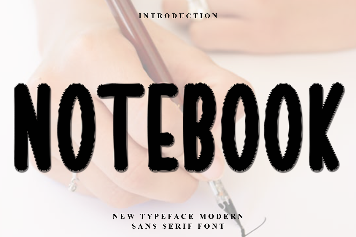 Notebook, a Script Font by FreshTypeINK (Photo 1 of 6)