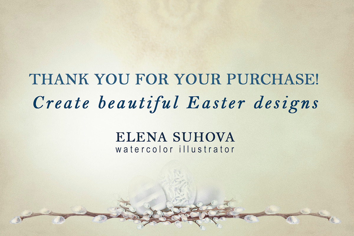 Religious Easter Watercolor Clipart, a Seasonal Illustration by EL_SUHOVA (Photo 8 of 8)