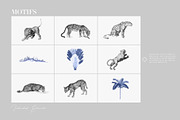 Indigo Safari Luxury Print Designs, a Pattern Graphic by TSTUDIO (Thumbnail 8 of 11)