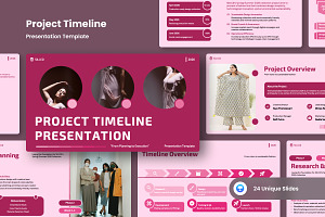 Project Timeline Keynote Presentatio, a Presentation Template by twinstd