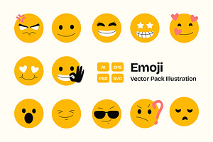 Emoji Character Illustration Pack