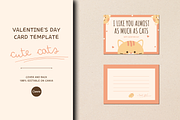 VALENTINE'S DAY CARD CANVA TEMPLATE, a Card Template by The Little Lily Studio (Thumbnail 1 of 5)