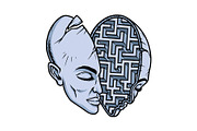 puzzles in the mind illustration, an Illustration by gunaonedesign (Thumbnail 1 of 4)