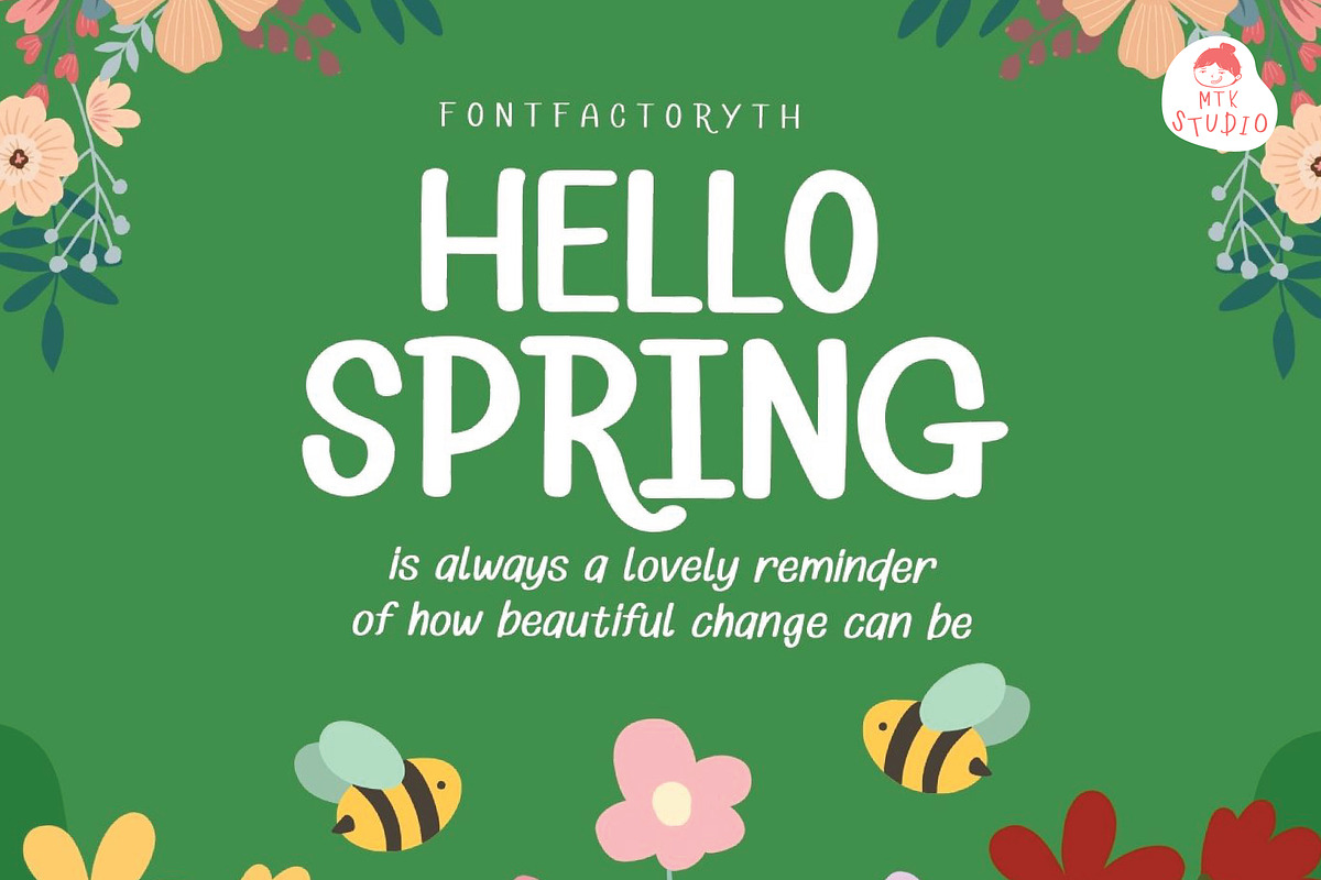 MTKYamroll Font - Cute Handwriting, a Handwritten Font by MTK Studio (Photo 4 of 6)