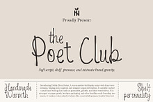 Poet Club - Warm Marker Script