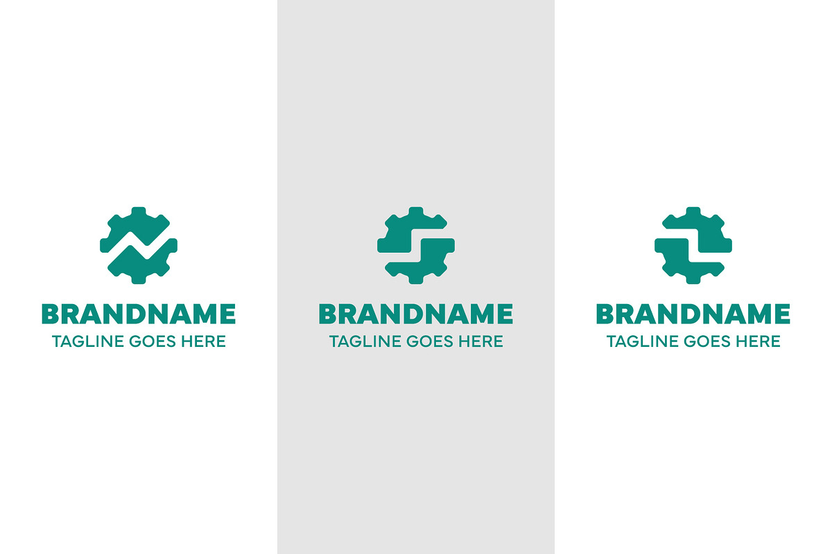 Letter N S Z Gear Cog Logo Set, a Branding & Logo Template by Pray Art Design Studio (Photo 1 of 2)