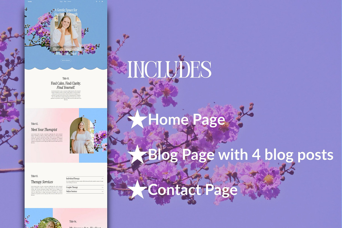 Therapist Squarespace Site Template, a Squarespace Template by Sofia Designs (Photo 9 of 9)