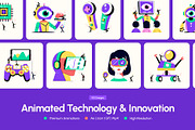 Animated Technology and Innovation, a Technology Illustration by Brickclay (Thumbnail 1 of 5)
