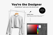 Crop Top Hoodie Mockup, a Hoody Mockup by DesignSupply Co. (Thumbnail 4 of 10)