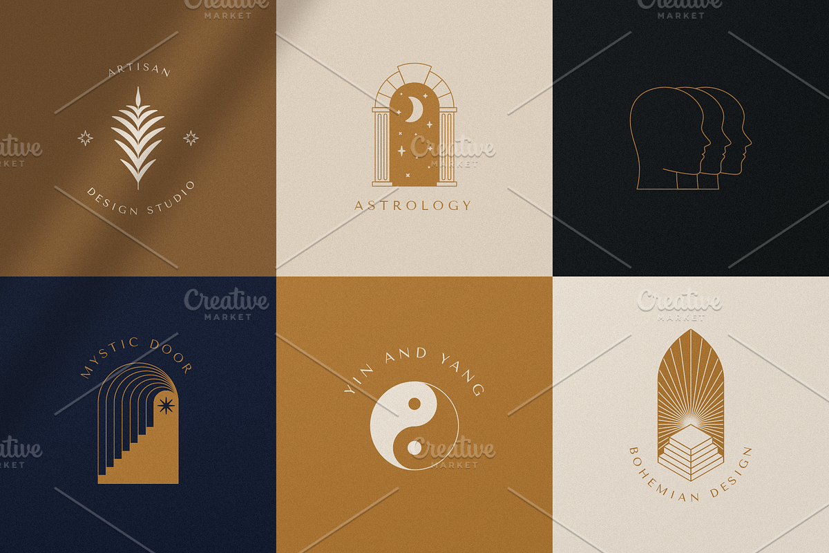 Mystic logos - vector elements, an Object Graphic by venimo (Photo 3 of 8)