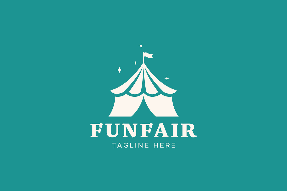 Funfair Logo Circus Tent and Festive, a Branding & Logo Template by Signatoro (Photo 2 of 3)