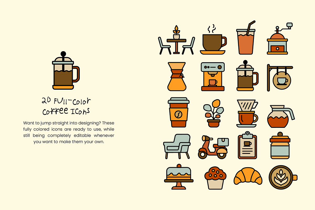 98+ Coffee Design Assets, a Food Illustration by digitalsbydepi (Photo 6 of 17)