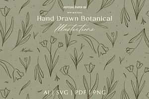 Organic Vintage Botanical Florals