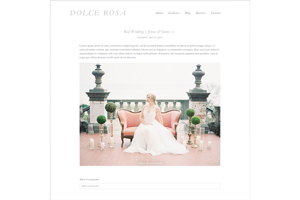 Dolce Rosa ProPhoto 7 Template, a Websites & App Template by Red Met Yellow Creative (Photo 3 of 6)
