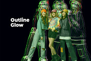 Outline Glow Photo Effect, a Layer Style Add-On by graphypix (Thumbnail 1 of 11)