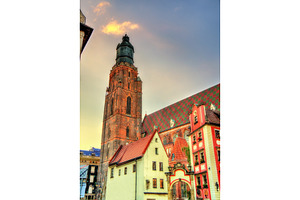 View of st elizabeth church in wroclaw poland featuring wroclaw, poland, and, an Architecture Photo by Leonid Andronov