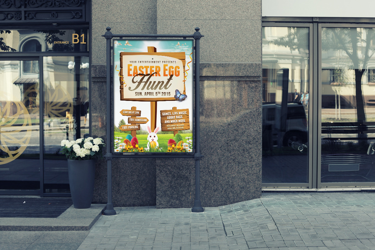 Easter Egg Hunt 2 - Flyer Template, a Flyer Template by Creative Waffle (Photo 3 of 5)