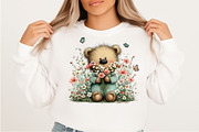 Whimsical Spring Teddy Bear Clipart, an Illustration by Craft Nest (Thumbnail 7 of 11)