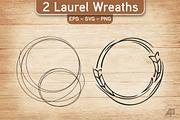 Laurel Wreath SVG PNG Bundle, an Illustration by Actual Pixel (Thumbnail 3 of 17)