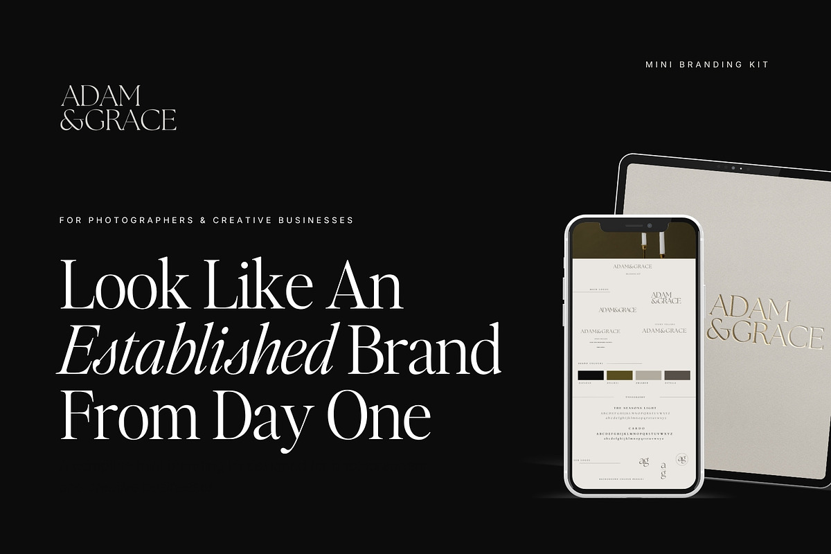 Mini Branding Kit Canva Template, a Branding & Logo Template by Adam and Grace (Photo 2 of 19)