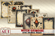 Witch Grimoire junk journal Pages, an Illustration by CraftArtStory (Thumbnail 5 of 7)