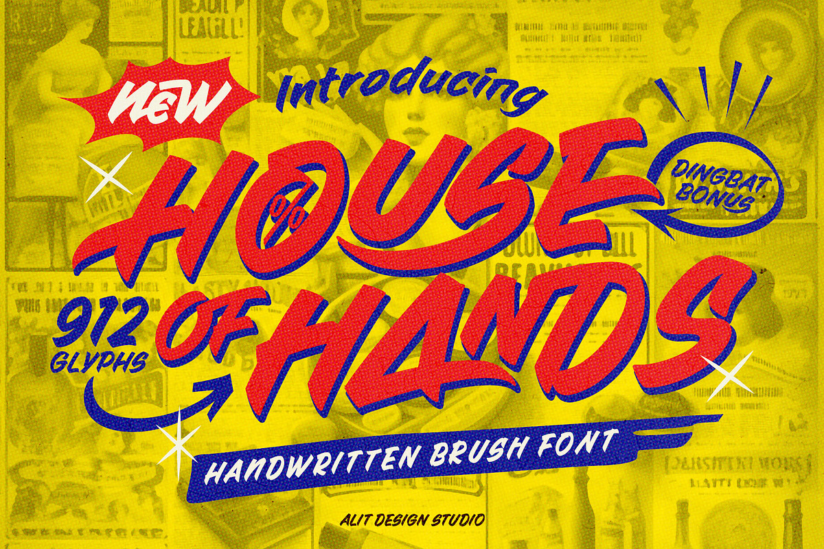 House of Hand Brushed Font, a Handwritten Font by alit design (Photo 1 of 20)
