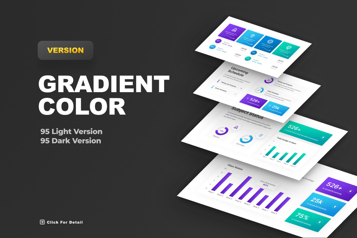 KPI Dashboard 5 Version, a Presentation Template by Brandearth RRGraph (Photo 11 of 14)