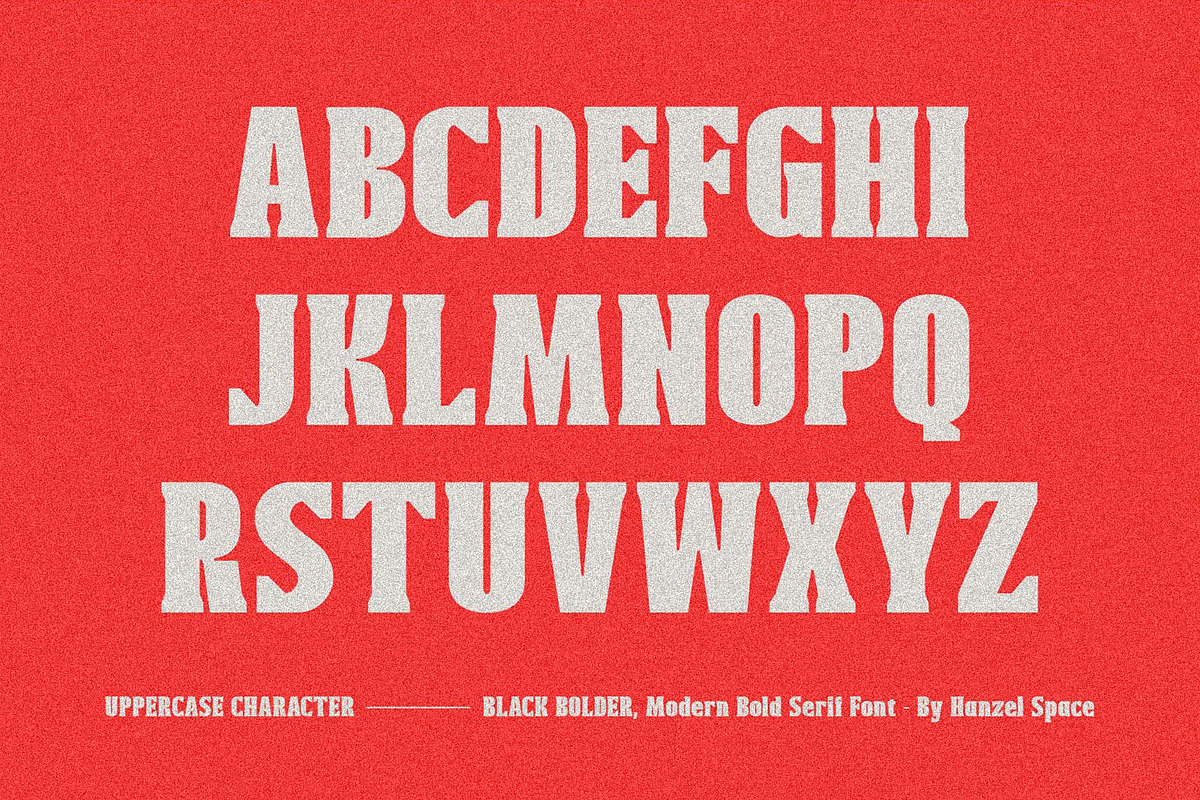 Black Bolder - Modern Serif Font, a Serif Font by HanzelSpace Studio (Photo 8 of 10)