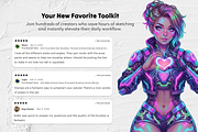 145 Lace & Mesh Procreate Brushes, a Brush Add-On by Selentaori Studio (Thumbnail 9 of 10)