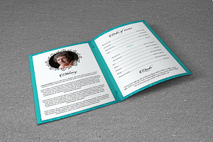 Funeral Program Template-V627