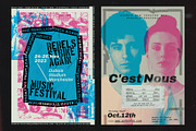 Risograph Poster Templates, a Flyer Template by Bornx Design (Thumbnail 4 of 7)