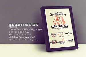 Hand Drawn Vintage Logos Volume 3