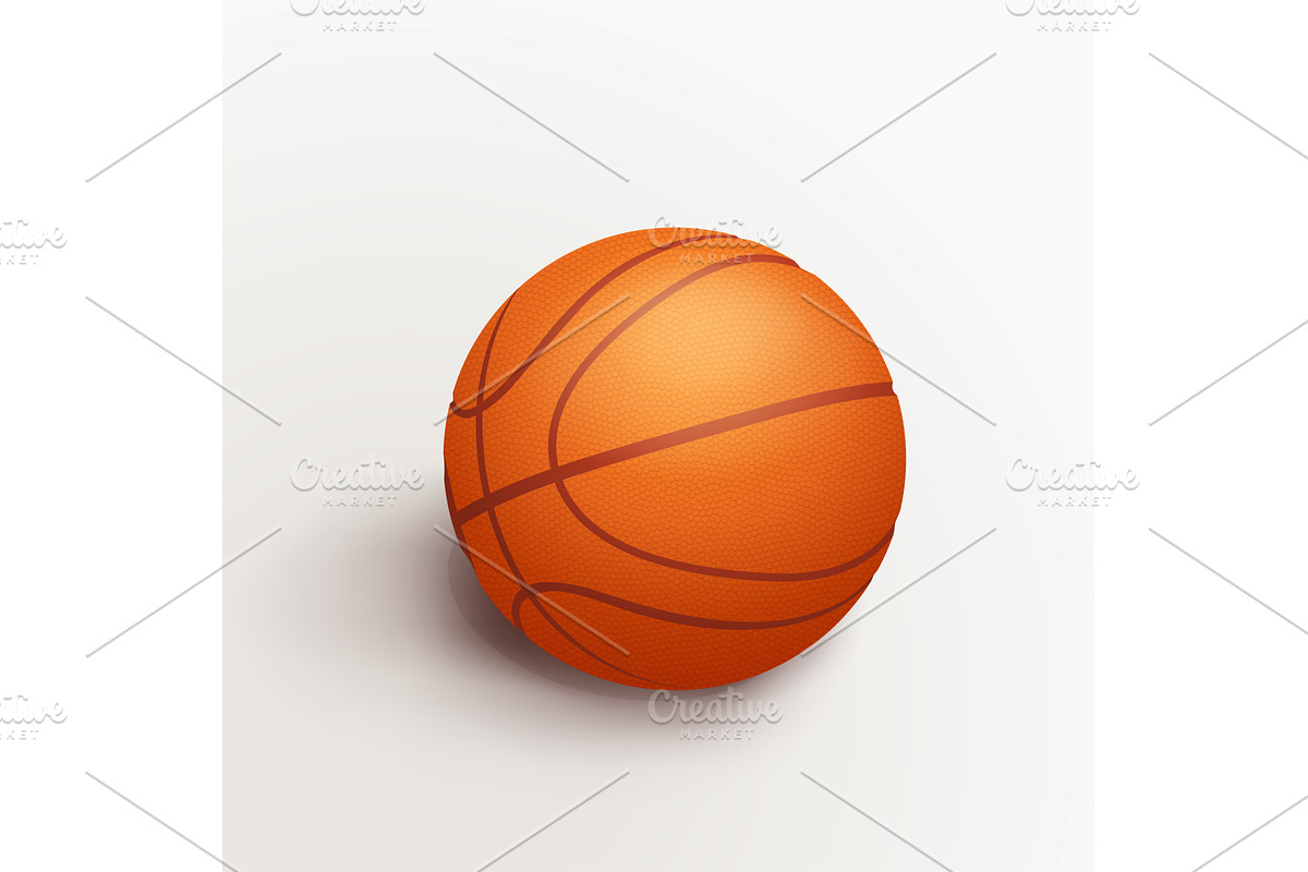 an orange basketball ball in, an Object Illustration by IfH