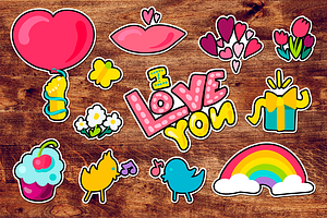 Romantic Love Patches Set