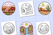 Minimal Art Coloring Book Bold Easy, a Decorative Illustration by Design Station (Thumbnail 3 of 6)