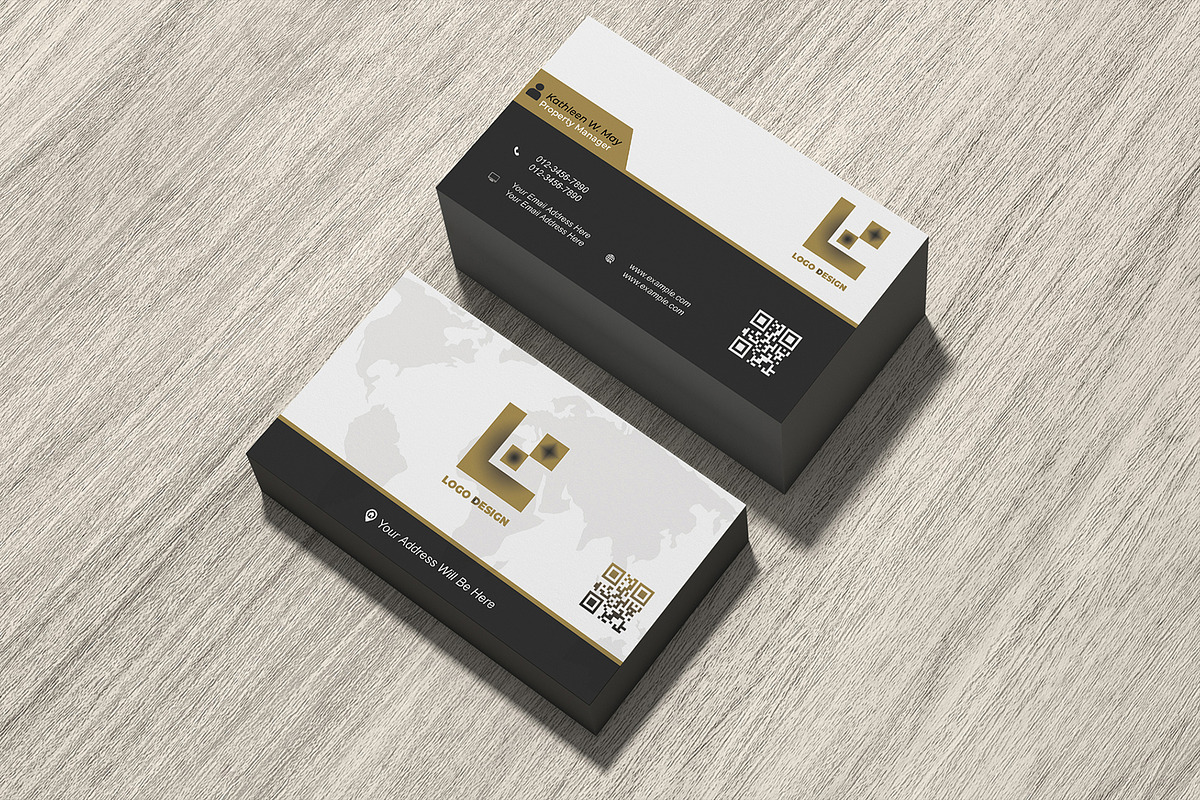Modern Real Business Card PSD preview 7