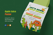 Apple Juice - Poster, a Poster Template by Esensifiksi.studio (Thumbnail 1 of 3)