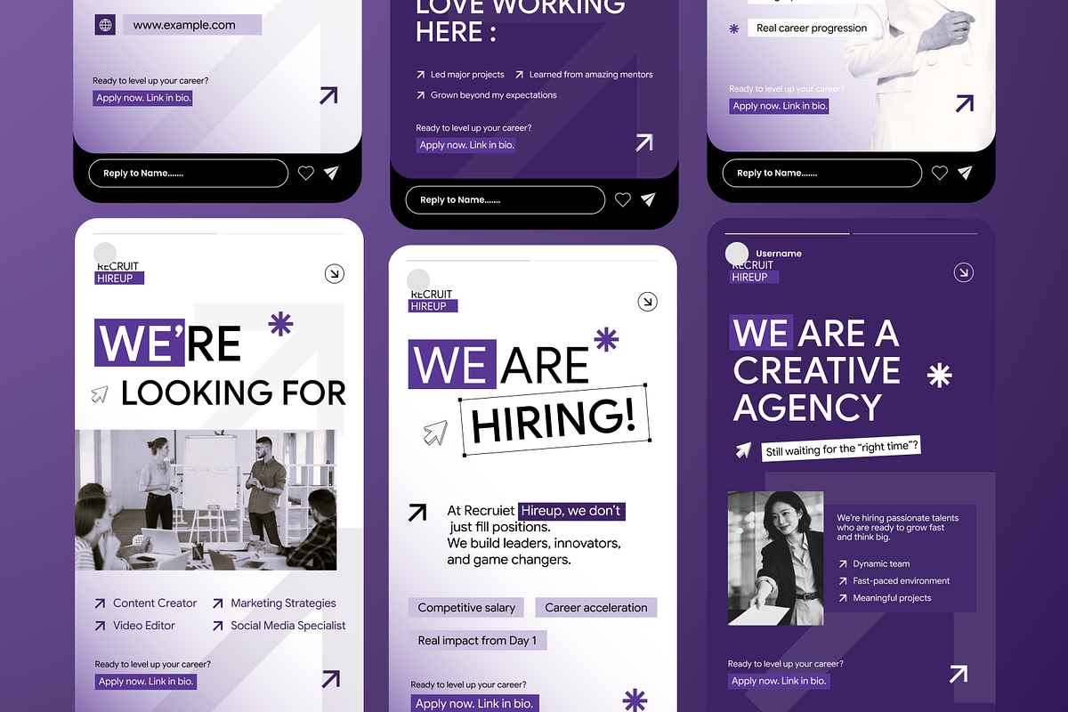 Hiring & Recruitment Instagram Story, a Social Media Template by Annora Studio (Photo 5 of 6)